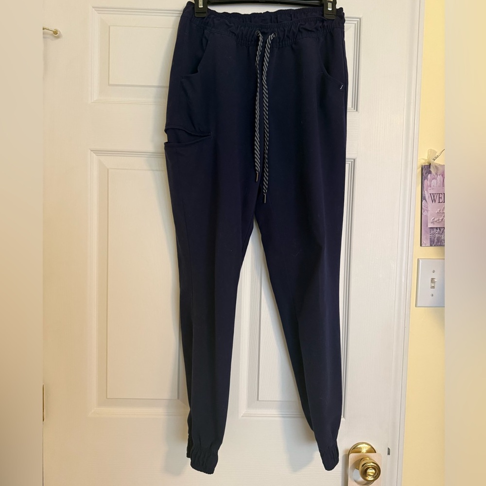 JAANUU NAVY SIZE SMALL SCRUB JOGGER PANTS